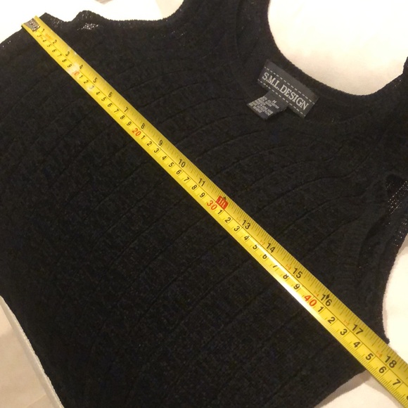 S.M.L. Design Two-piece Tank & Cardigan semi-sheer knit, mother of pearl buttons - Picture 10 of 10